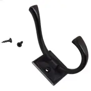 GlideRite 4-1/4" Decorative Flared Double Coat Hook Oil Rubbed Bronze 7602-ORB-1