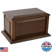 WEVOIRD Handcrafted Extra Large Wooden Funeral Cremation Urn Box for Human As