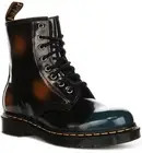 Dr Martens Combat Brush Eye Lace Up Heeled Unisex Boot In Black Multi UK 3 - 8