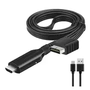 WIISTAR for PS2 To HDMI-compatibale Audio Video Converter Adapter Support For PS 1/2 for HDTV PC Full HD Cable Adapter Black
