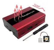 High Quality Aluminum Raspberry Pi Case Kit with Fan for Raspberry Pi 3B+/3/2B