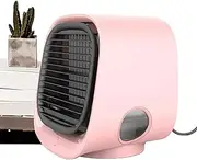 Qkbuza Portable Air Cooler, Personal Air Cooling Fan, Air Conditioner Personal Air Cooler with 3 Speeds, Portable Desk Fan Small Air Conditioner for Room Office Car