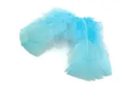 1 Pack - Light Blue Turkey T-Base Plumage Feathers 0.50 Oz. Fly Tying Suncatcher