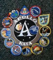 Apollo Mission Patch Collage NASA PIN UP 1,7,8,9,10,11,12,13,14,15,16,17 XXL WOW