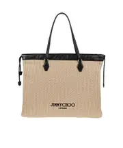 Jimmy Choo Drawstring Large Top Handle Bag One size Nude