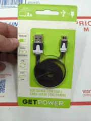 Get Power GP-USB-M Black Android Micro USB Charge And Sync Cable 3 Feet