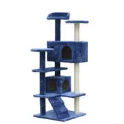 YES4PETS 130 cm Blue Cat Scratching Post Tree Scratcher Pole-Blue