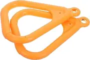 Workout Rings Triangle Gymnastics Equipment for Home Metal Pp Ring Easy Installation Enhance Physical Fitness