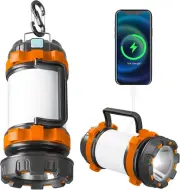 Camping Lantern Rechargeable , Camping Flashlight 4000 Capacity, 6 Modes, IP...