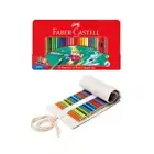 Faber-Castell 60 Watercolour Pencil Sketch Set + Color Pencil Roll Pouch