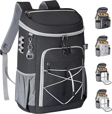 Cooler Backpack, 33 Cans Backpack Cooler Insulated Leak Proof, Portable