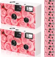 12 Pack Disposable Camera for Wedding Single Use Film Camera with Flash for Wedd