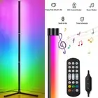 RGB LED Corner Floor Lamp 155cm Music Sync App Control Dimmable Ambient Light AU