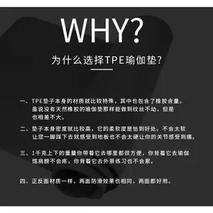 歡迎瑜珈初學者女 SGS認證TPE環保瑜珈墊 加厚寬長男士健身墊 舞蹈防滑跳繩瑜珈地墊 家用瑜珈墊10/15mm(胖東來