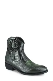 ZIGI Helisent Western Boot in Green Leather at Nordstrom, Size 7Us