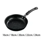 Frying Pan Omelette Pancakes Flat Bottom Wok Pan for Kitchen Gas Induction