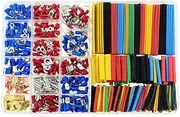 678PCS Heat Shrink Tube Sleeving Set Car Electrical Wire Terminals Insulated Crimp Connectors Spade Set Kit with Storage Box