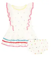 [Stella McCartney Kids] Stella McCartney Kids Baby dress and bloomers set M 3 white