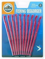 10 Pack Plastic Fishing Hook Remover Hook Disgorger Removes Hooks with Ease