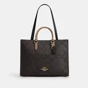 Maggie Tote Bag In Blocked Signature Canvas