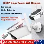1080P Solar Power WiFi Wireless Security Camera System Home Outdoor Night Vision