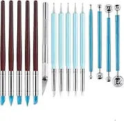 Pottery Tools Clay Sculpting Tools, 15Pcs Pottery Clay Sculpting Tool,Clay Tool Pottery Tool Polymer Clay Sculpting Tools,Clay Sculpting Tool Pottery Carving Tool, Clay Sculpting Carving Pottery Tool ﻿