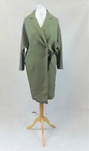 TOPSHOP Side Fastening Duster coat Khaki Size UK 8 rrp £79 NH102 ii 18