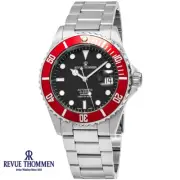 Revue Thommen 17571.2136 XL Diver Automatic black red silver Men's Watch NEW