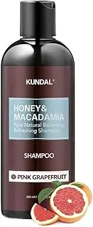 Kundal PINK GRAPEFRUIT, Sulfate Free Moisturizing Shampoo for Dry Damaged Hair with Argan Oil, 16.9 oz(500ml), Sulfate Free Paraben Free with argan oil