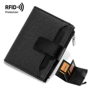 Womens Short Billfold Wallet Leather Zipper Purse Credit Card Cash Holder Clutch
