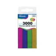 BAZIC 3000 Ct. Standard (26/6) Metallic Color Staples, Case Pack of 72