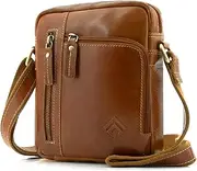 [ekavale] Men's Leather Shoulder Bag - Shoulder Bag for Men