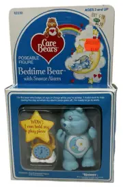 Care Bears 62230 Bedtime Bear Snooze Alarm Poseable Figure 1984 Unpunched