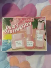 GLOW RECIPE DEWY SET Watermelon AHA Toner 40ml,Niacinamide Dew Drops Serum 40ml