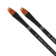 Beste Finest Golden Taklon Hair Brush Filbert Rake Brush 1/2" - 2 Pack