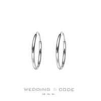 在飛比找momo購物網優惠-【WEDDING CODE】14K金 小圈圈耳環 KXEY1