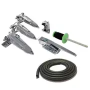 Coolroom/Freezer Door Kit –Inc Door Latch +3x Coolroom Hinges +8m Rubber Seal