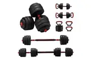 ProPulse 40KG Adjustable Dumbbell Barbell Set