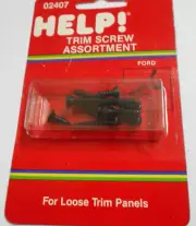 Dorman Help 02407 8 Piece Ford Lincoln Mercury Trim Screw Assortment - Black
