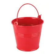Small Red Metal Favour Bucket 7cm