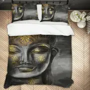 3D Buddha Statue 162 Bed Pillowcases Quilt King Single Size