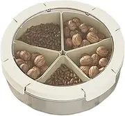 Food Platters With Lids Food tray Snackle Box Container 11 Inch Snack Box Container Divided Serving Tray with Lid Airtight Sealed Snack Tray 5 Removable Compartments Veggie Tray for Party Snack, Candy