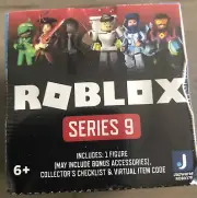 Roblox Series 9 (NEW!) Mystery Box BLUE Cube Kids Toy Figures Pack+Virtual Code
