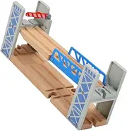 1Set Wooden Train Track Bridge DIY Model for Easy to Build Track Connectors Enhances Imagination and Motor Skills for Train Play and Layouts