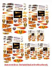 1:24 1:32 1:43 1:64 FLAMES 2 DECALS FOR DIECAST CARS & MODEL CARS