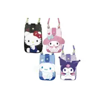 在飛比找momo購物網優惠-【小禮堂】Sanrio 三麗鷗 皮質造型兩用手機包 - 點點
