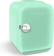 Mini Fridge 4L 6-Can Portable Cooler Warmer AC/DC Green Personal Refrigerator
