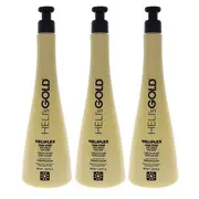Helis Gold Heliplex One Step Hair Serum by Helis Gold for Unisex - 16.9 oz Serum - Pack of 3