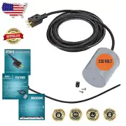Durable 230 Volt Pump Down Float Switch with 15ft Cord - Auto Start/Stop, 1 HP