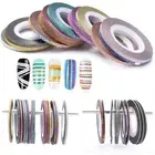 Mixed Colors DIY Rolls Tape Stickers Decoration Nail Art Striping Line 1/2/3mm